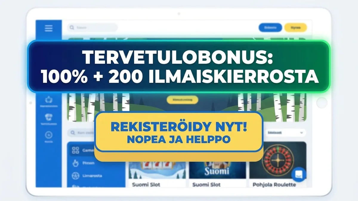 Rekisteröidy bonuksella